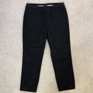 Black cropped pants